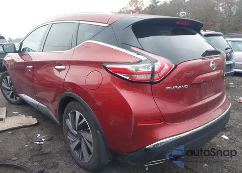 2016 Nissan Murano Platinum из США, поврежденный, VIN 5N1AZ2MH5GN139281